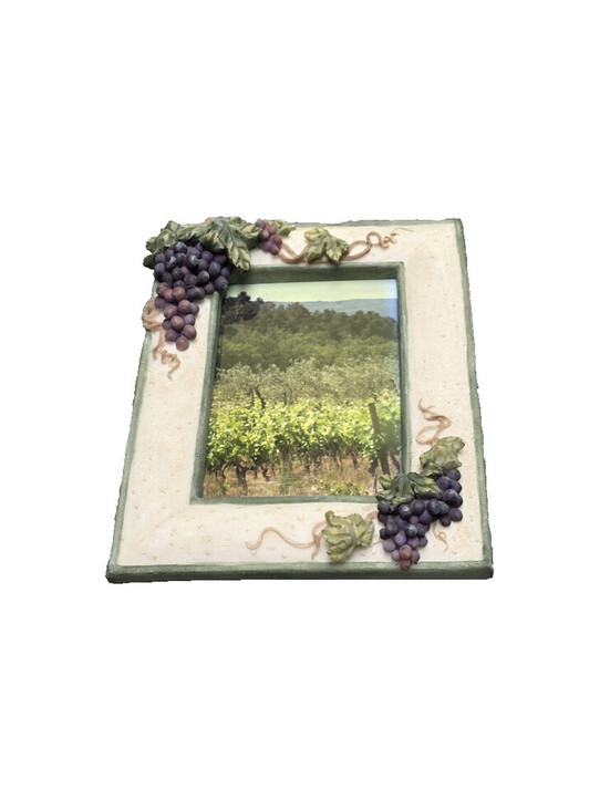 Other - A. Richeson PF422 3x4 Resin Photo Frame Ornate Grapes Matte Clear Glass